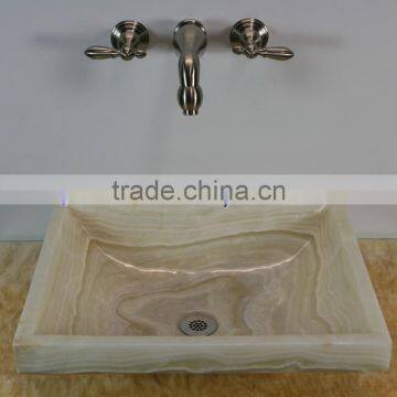 Stylaish PURE WHITE ONYX RECTANGLE SINKS AND BASINS