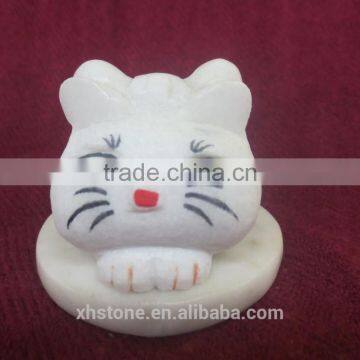 Mini Cat Stone Scupture for Hot Sale photo-2