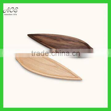 2016 New Style High Quality Leaf Shape Wooden Tray