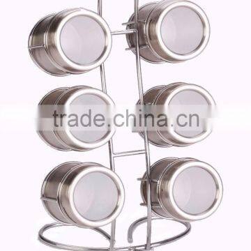 Hot Sale 12 Pieces Stainless Steel Magnetic Spice Container Set photo-3