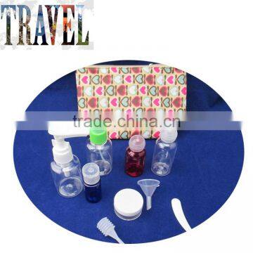 Eco- Friendly Plastic Transparent Travel Bottle Sets for Women Travel Bottle Kit photo-3
