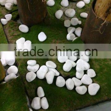 high quality fiberglass cobblestone artificial stone white stone wholesale