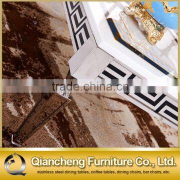 Classic Marble Top Metal Tea Table Coffee Table Set photo-5