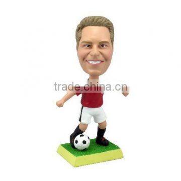 Personalized Professional Soccer Player Red Jersey Bobblehead Toys