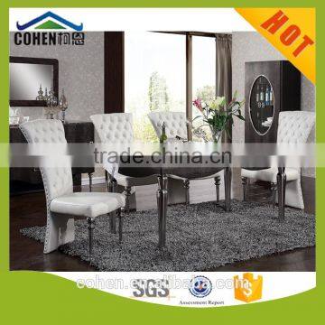 Wholesale Calabash Shape Legs Dinning Room Furniture Stainless Steel Dinning Chair photo-2