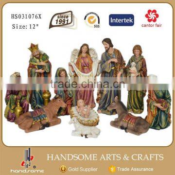8 Inch High Quality Christian Jesus Christ Nativity Set photo-3