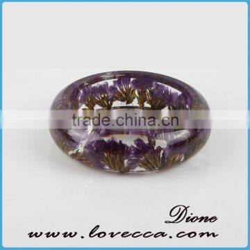 Real Flower Resin Bangle, Real Flower Bracelet, Preserved Flower Bracelet photo-6