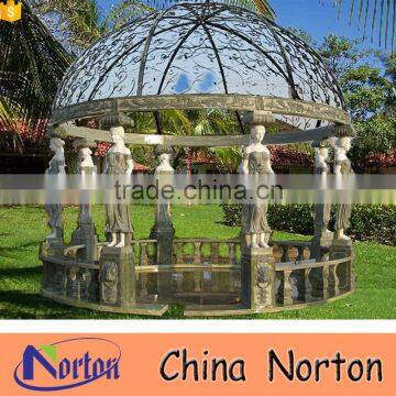 Chinese large round marble gazebo outdoor NTMG-331A