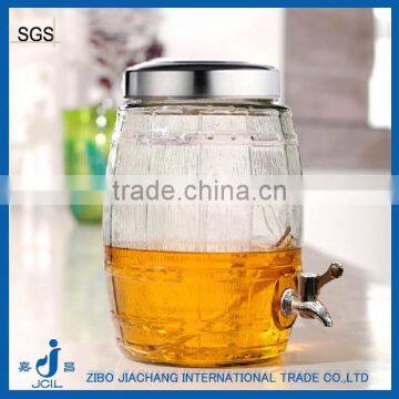 huge beer glass dispenser with sliver plating tap PJ31