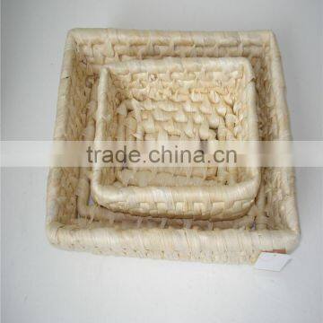 Top Quality Sets of Rectangle Storage Corn Husk Basket photo-4