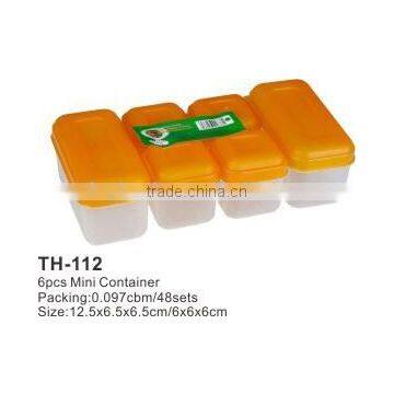 Plastic Food Storage Box,4 Pcs Mini Container,food Container Set photo-4