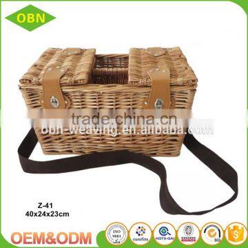 2017 New Design Wicker Wine Picnic Basket for 2 Person photo-2