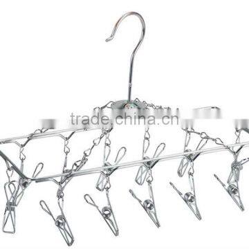 stainless steel manual clothes hangers,multifunctional hangers,dry hangers YZ2132S