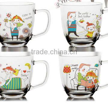 6oz 8oz 9oz 10oz 12oz Glass Kids Mug Glass Milk Mug Children Glass Set photo-3