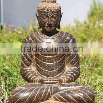 Large Garden Outdoor Sculptures Stone Carvings Marble Buddha Statues photo-3