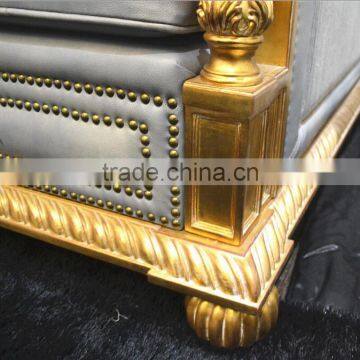 BISINI Latest Gold Foil Arab Sofa, 3 Seat Reclining Sofa photo-4