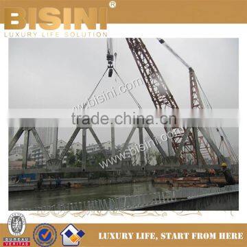 Customized Decorative Steel Structure Bridge, Domestic Project for Inland River Landscape Bridge(BF08-Y10051)