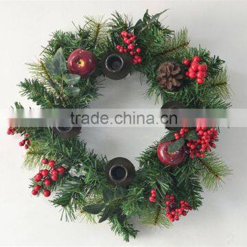 Multicategory and Colorful Round Pinecone Christmas Flower Wreath for Door photo-2