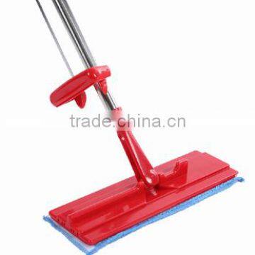 2015 as seen on TV stainless steel basket cleaning microfiber flat mop