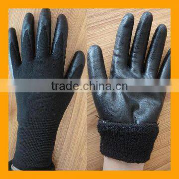 Extra Warm Double Layer Industrial Foam Nitrile Winter Working Gloves