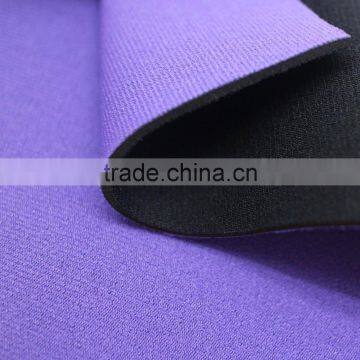 Purple Excellent quality low price stretch fabric neoprene, Diving suit neoprene with nylon/polyester fabric