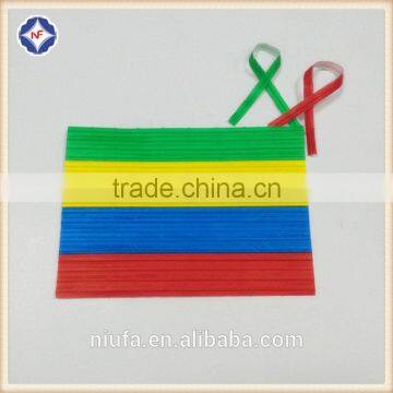 High Quality Single Wire Gang Plastic/paper Twist Ties photo-5