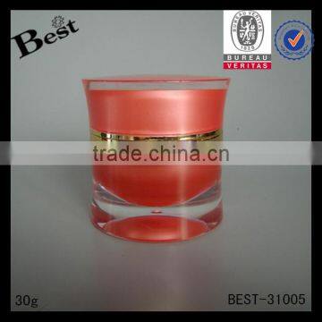 Unique Specail Design 30ml 50ml Mini Acrylic Cosmetic Cream Jar With Lid Empty Double Wall Plastic Cream Container photo-6