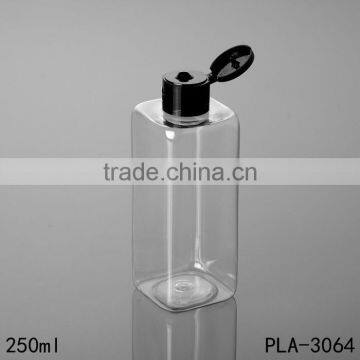 250ml Rectangle Plastic Shampoo Bottle Cheap Plastic Packaging With Plastic Cap photo-2