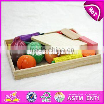 2017 Top Fashion Children Cutting Wooden Food Toys W10B173-S photo-4