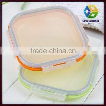 Silicone Food Grade Small Fruit Box Airtight Lunch Box photo-6