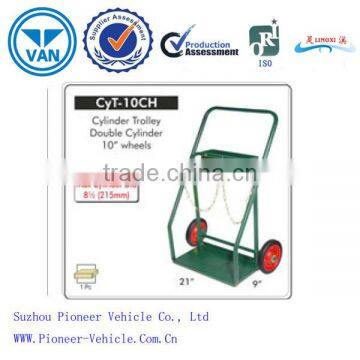 christmas sale cylinder trolley double cylinder with two 10 inch tier