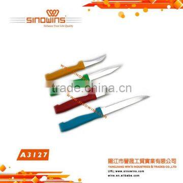 A3127 Super Quality Lightweight Stainless Steel Kitchen Knife Set with Plastic Handle