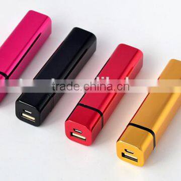 Fashion Design1800mAh Square Tube Power Bank Mobile Charger