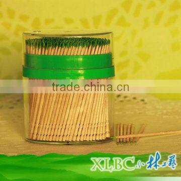Transparent Soft PP Jar Mint Bamboo Toothpicks photo-2