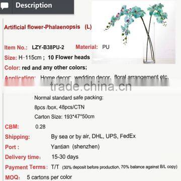 Hotsales Artificial Flowers Phalaenopsis for Decoration and Wedding photo-2