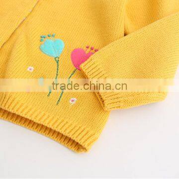 Wholesale Ginger Color Knitting Patterns Baby Girl Cardigans Sweaters photo-6