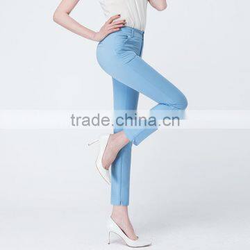 2017 New Spring and Summer Nine Pants Thin Straight Legged Female Waist Loose and Casual Trousers Sample Custom photo-4