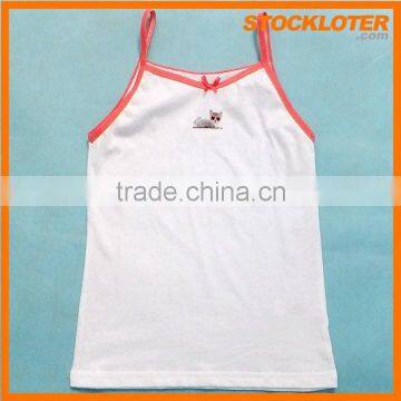 Pink Stripe Cotton Camisole for Girls Stocklot photo-3