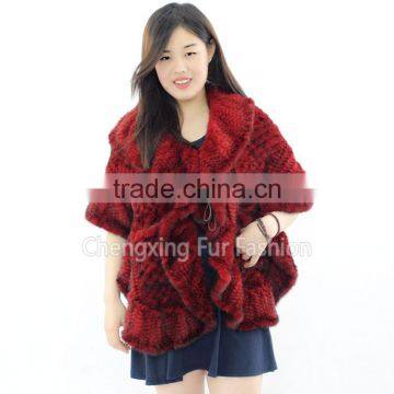 CX-B-M-58G Wholesale Fashionable Women Mink Fur Shawl And Stole photo-4
