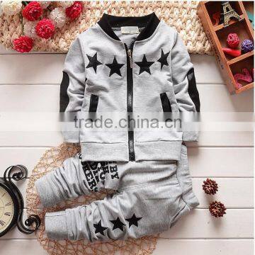 2016 Spring Autumn Kids Boys Sport&Casual Clothing Sets Cotton Jacket + Pants Sports Suits Baby Clothing Set Tracksuit Set photo-4