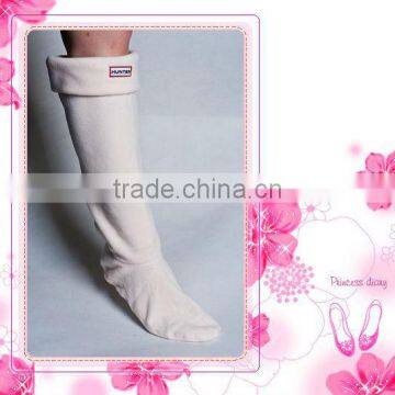 white pure colour adult &kids new polar fleece rain boot leg warmer factory