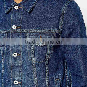 Wholesale Cheap Jacket High Quality Fashion Denim Overcoat for Men photo-4