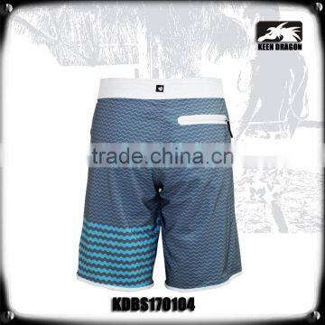 Blue Waves Board Shorts With Waterproof Welded Back Pocket photo-3