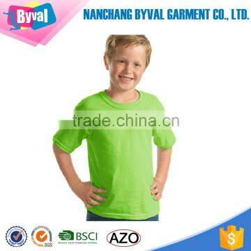 Soft and Breathable Custom 100 Combed Organic Blank Plain Kids T-shirt photo-5