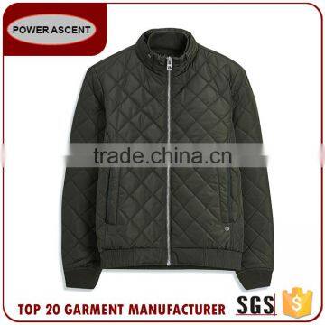 Men's Fashion Design Diamond Quilting Padded Hoody Jacket For Sale photo-2