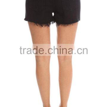 2016 Boutique Damaged Denim Shorts ,black Denim Shorts Women ,sexy Denim Shorts for Custom and Wholesale photo-4
