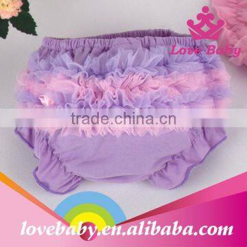Wholesale New Desgin Cotton Cute Baby Ruffle Bloomer Baby Diaper Cover photo-3