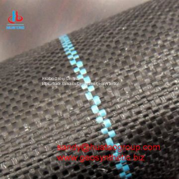 Flat film woven geotextile