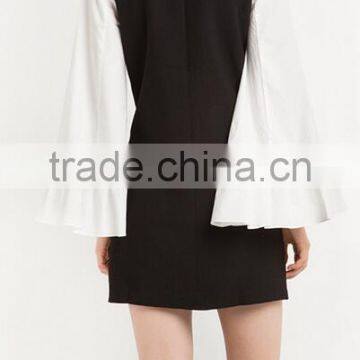 Runwaylover EY2207D Europe Style 2017 Women Fashion Flare Sleeve Party Dress