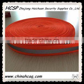 High Visibility Polyester Fiber Single Face Sew on Reflective Webbing photo-3